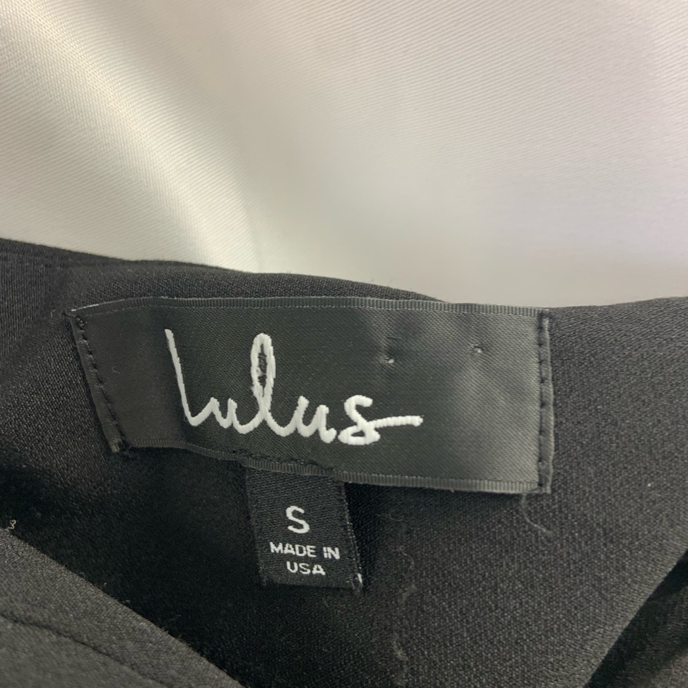 Lulu's Classic Black Going Out Pants Size Small - Picture 4 of 4